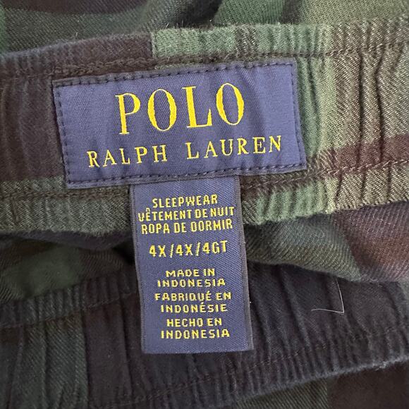 Polo Ralph Lauren Sleepwear Plaid Pajama Pants Cotton 4X - Picture 6 of 10